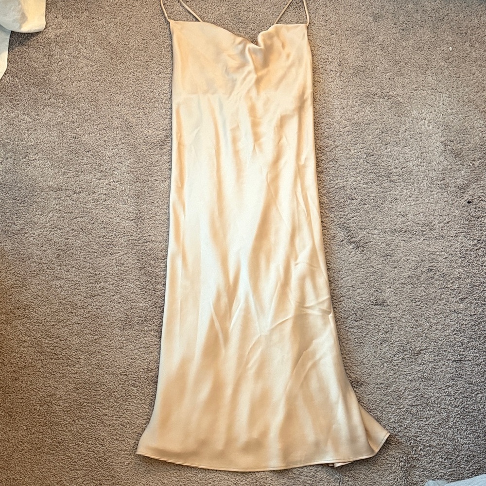 Show Me Your Mumu Champagne Dress - Size Large